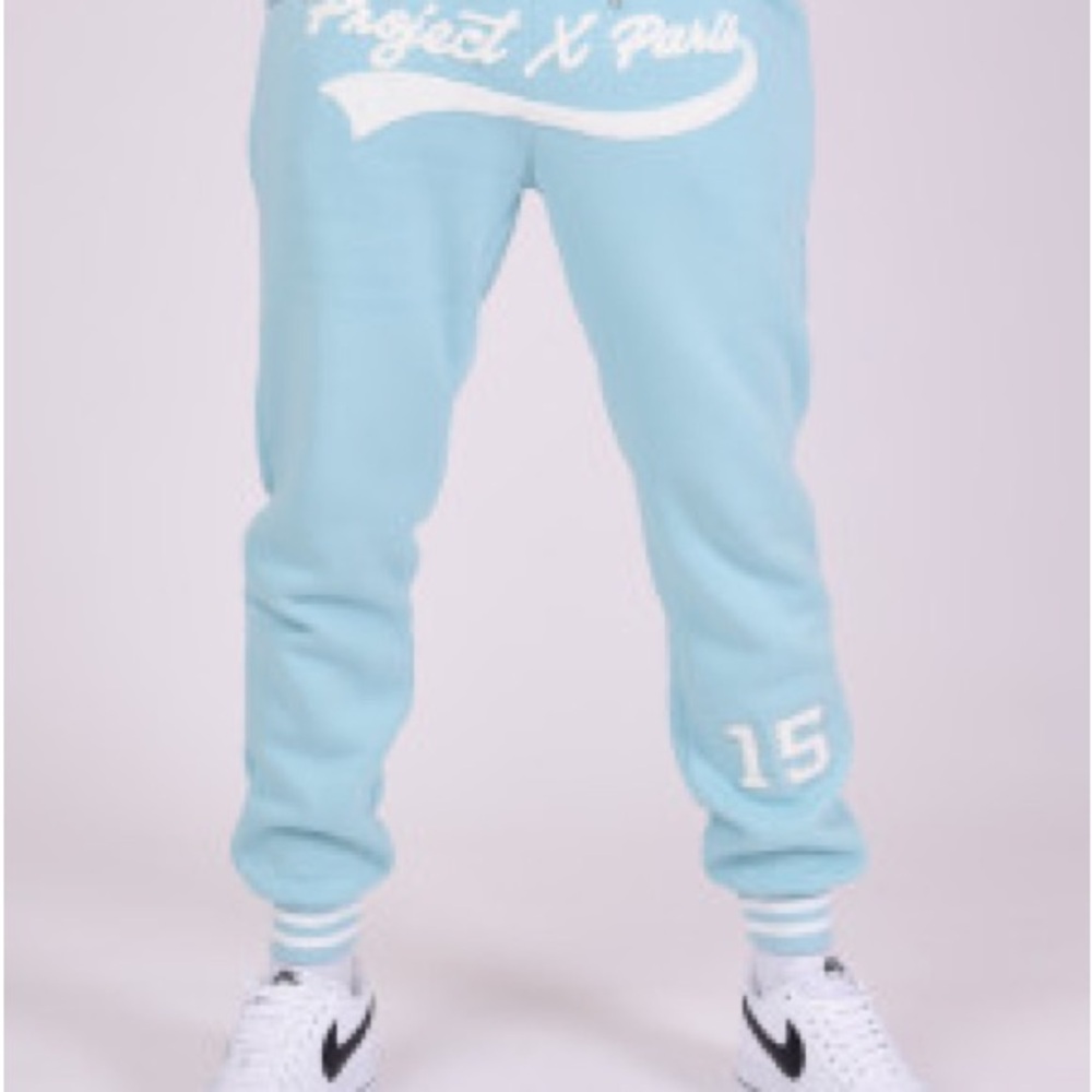 Project X Paris joggers. Light blue/teal color. Perfect condition. Size small.